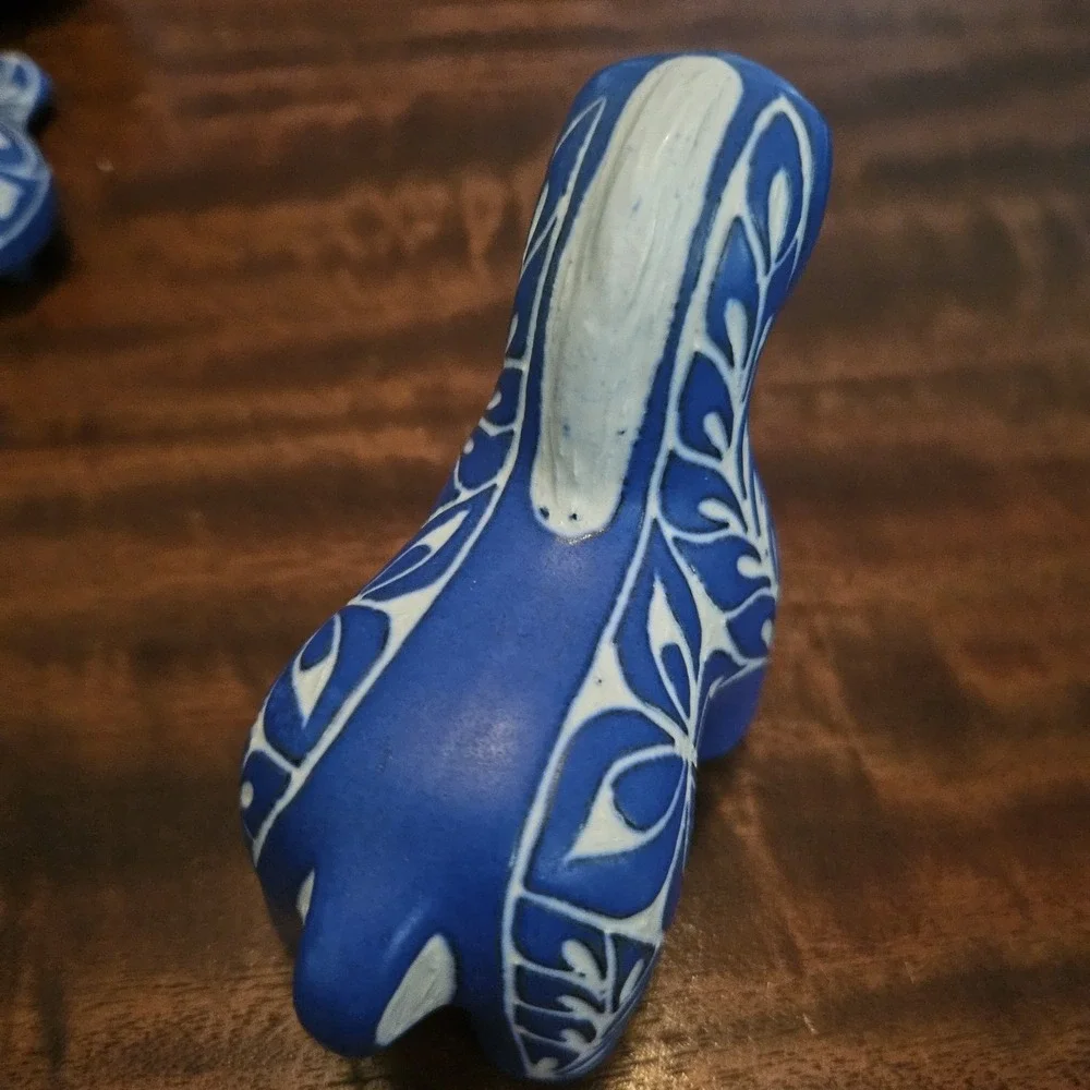 Pablo Zabal Chile Horse Ceramic Blue /White 3.75
